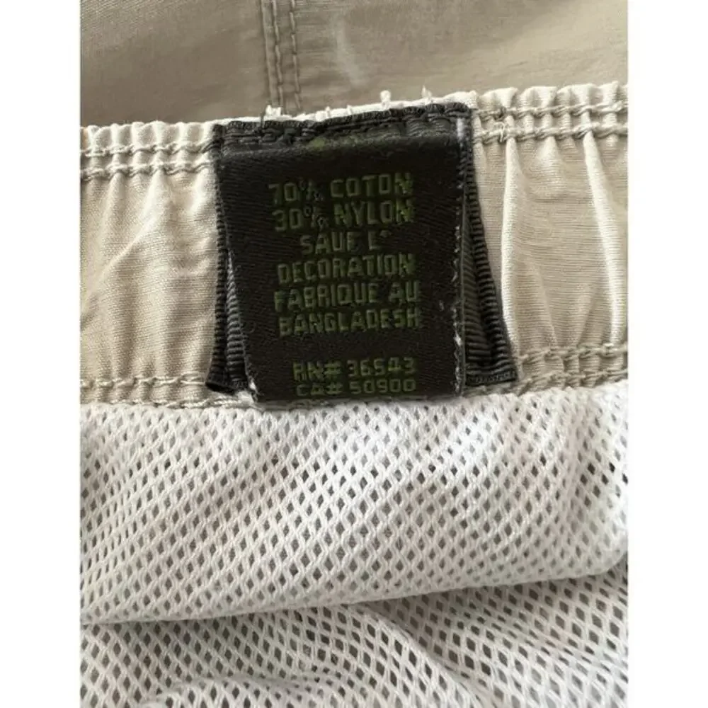 Timberland Swim Trunks Men's L Khaki Belted Adjustable Waist‎ EUC - Picture 10 of 10
